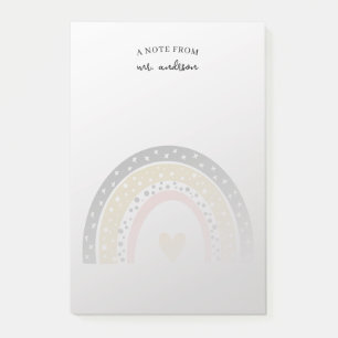 Waterverf regenboog Aangepaste leraar Post-it® Notes
