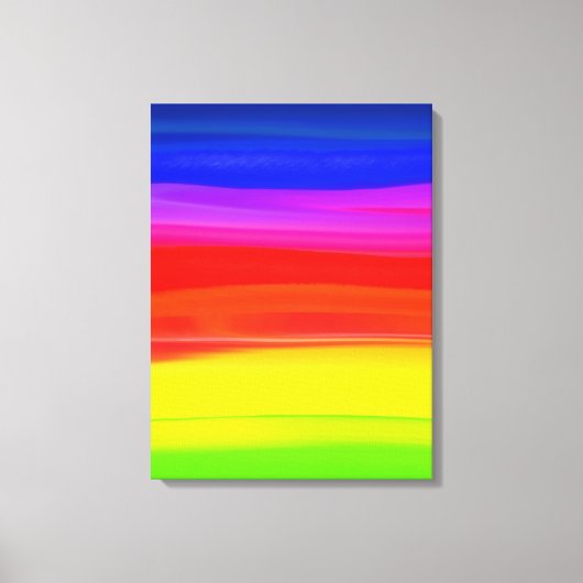 waterverf regenboog abstract canvas afdruk (Voorkant)