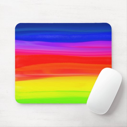 waterverf regenboog abstract poster muismat (Met muis)
