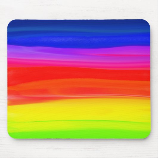 waterverf regenboog abstract poster muismat (Voorkant)
