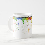 Waterverf regenboog * Artiest * Mok (Voorkant links)