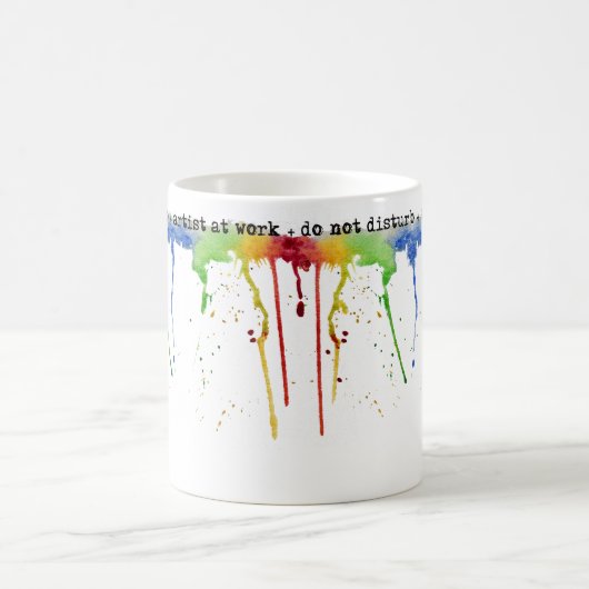 Waterverf regenboog * Artiest * Mok (Center)