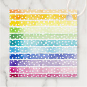 Waterverf Regenboog Baby Sprinkle Bedankjes Labels (Achterkant)