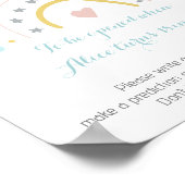 Waterverf regenboog Birthday Party Time Capsule Poster (Hoek)