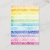 Waterverf Regenboog Boeken voor Baby Informatiekaartje (Achterkant)