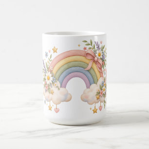 Waterverf Regenboog Cadeau – Charmante Wolk Koffiemok
