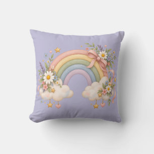 Waterverf Regenboog Cadeau – Charmante Wolk Kussen