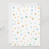 Waterverf regenboog eenhoorn meisje verjaardag kaart (Achterkant)