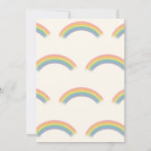 Waterverf Regenboog Eenhoorn Verjaardagsfeest Kaart (Achterkant)