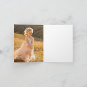 Waterverf Regenboog Eenhoorn Verjaardagsfeestje Bedankkaart (Binnen)