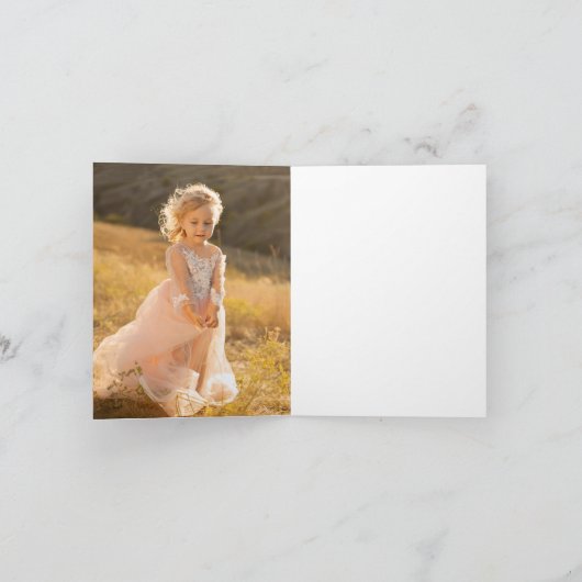 Waterverf Regenboog Eenhoorn Verjaardagsfeestje Bedankkaart (Binnen)