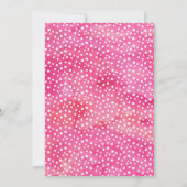 Waterverf Regenboog Eenhoorn Verjaardagsuitnodigin Kaart (Achterkant)