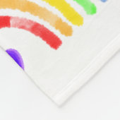 Waterverf Regenboog en hart Fleece Deken (Hoek)