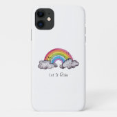 Waterverf regenboog en wolken Case-Mate iPhone case (Achterkant)