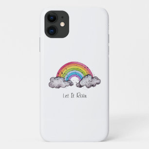 Waterverf regenboog en wolken Case-Mate iPhone case