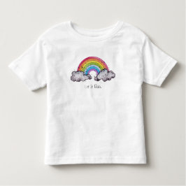 Waterverf regenboog en wolken kinder shirts