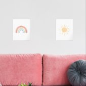 Waterverf Regenboog en Zonnekwekerij Muurkunst Sets (Woonkamer)