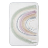 Waterverf Regenboog Gedempte Kleuren Boho Chic Dou Badmat (Voorkant Verticaal)
