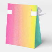 Waterverf regenboog gepersonaliseerde gunst box bedankdoosjes (Achterkant)