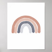 Waterverf Regenboog Geslacht Neutraal Nursery Post Poster (Voorkant)
