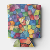 Waterverf regenboog Glas in lood Blikjeskoeler (Achterkant)