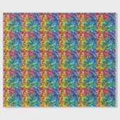 Waterverf regenboog Glas in lood Cadeaupapier (Vlak)