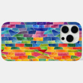 Waterverf Regenboog Glas-in-Lood Case-Mate iPhone Case (Achterkant (horizontaal))