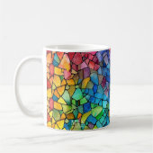 Waterverf regenboog Glas in lood Koffiemok (Links)