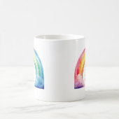 Waterverf regenboog goede vibes alleen koffie Mok (Center)