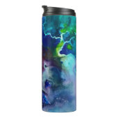 Waterverf regenboog grillige  naam thermosbeker (Geroteerd rechts)