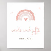 Waterverf regenboog Kaarten en geschenken teken Poster (Voorkant)