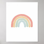 Waterverf Regenboog Kinderkamer Poster (Voorkant)
