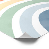 Waterverf Regenboog Kinderkamer Poster (Hoek)