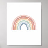 Waterverf Regenboog Kinderkamer Poster (Voorkant)
