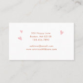 Waterverf regenboog kinderopvang visitekaartje (Achterkant)