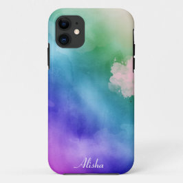 Waterverf Regenboog kleur Naam Case-Mate iPhone Case