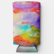 Waterverf regenboog kleuren gepersonaliseerde kuns