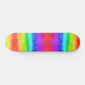 Waterverf regenboog kleurig persoonlijk skateboard (Horizontaal)