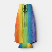 Waterverf Regenboog kleurrijk Aangepast Modern Flesjeskoeler (Achterkant)