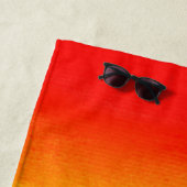 Waterverf Regenboog kleurrijk Aangepast Modern Strandlaken (In situ)