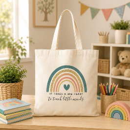 Waterverf Regenboog Leraren Waardering Tote Bag