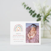 Waterverf Regenboog met aankondiging hartslag (Staand voorkant)