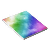 Waterverf regenboog notitieblok (Schuin)