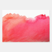 Waterverf regenboog oranje rood en groen inpakpapier vel (Voorkant 3)