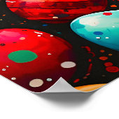 Waterverf regenboog paaseieren poster (Hoek)