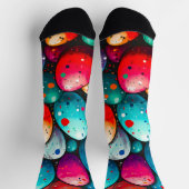 Waterverf regenboog paaseieren sokken (Top)