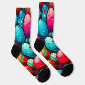 Waterverf regenboog paaseieren sokken (Rechts)