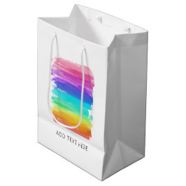 Waterverf regenboog penseelstreken artiest aangepa medium cadeauzakje