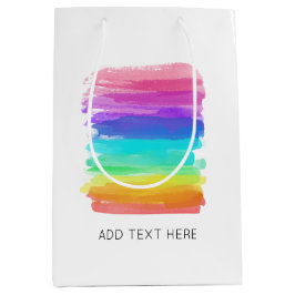Waterverf regenboog penseelstreken artiest aangepa medium cadeauzakje