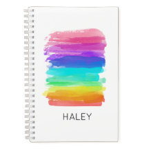 Waterverf regenboog penseelstreken artiestennaam p